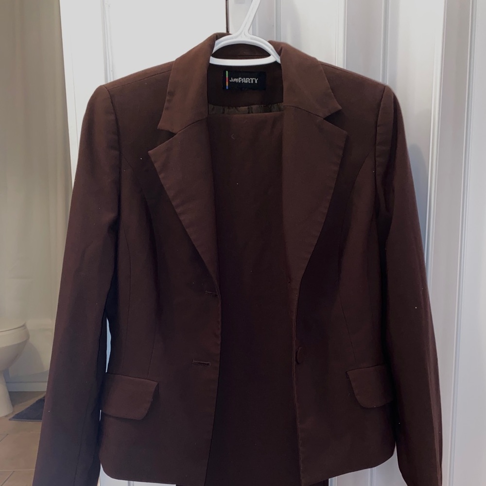 Brown suit